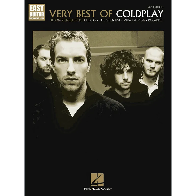 VERY BEST OF COLDPLAY EASY GUITAR TAB 2ND EDITIO-Print Music-Hal Leonard-Muso's Stuff 