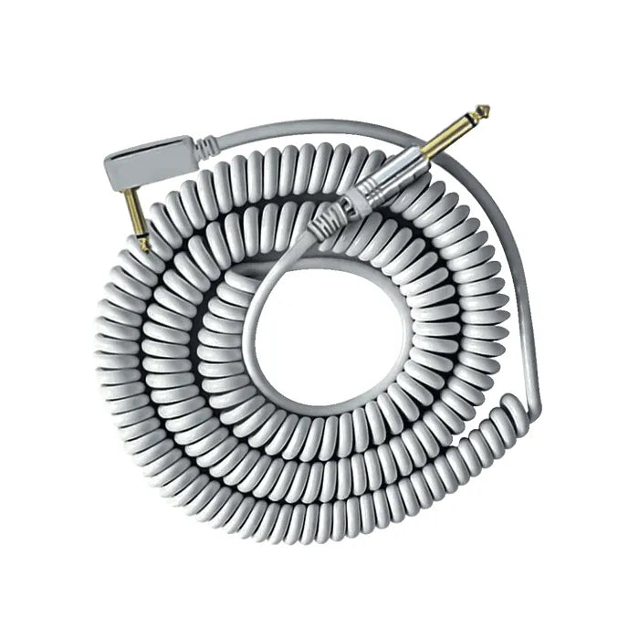 Vox White Coiled Cable 9m-Accessories - Cables & Adaptors-VOX-Muso's Stuff 