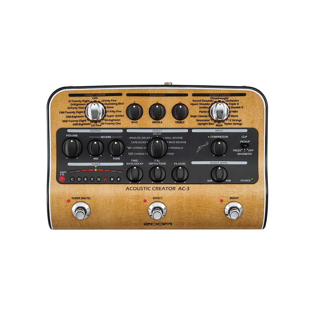 Ac-3 Acoustic Creator Effects And Amp Simulation - Guitar - Effects Pedals by Zoom at Muso's Stuff