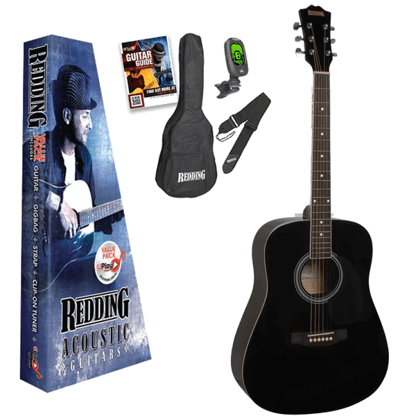 Acoustic Pack Black - Guitars - Acoustic by Redding at Muso's Stuff