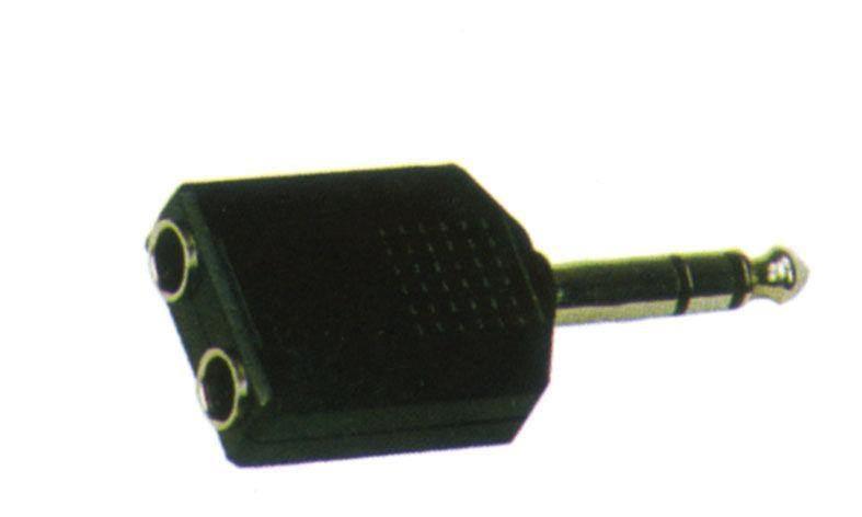 Adaptor 2x6.3mm Stereo Socket Female To 6.3mm Stereo Male - Accessories - Cables & Adaptors by Carson at Muso's Stuff