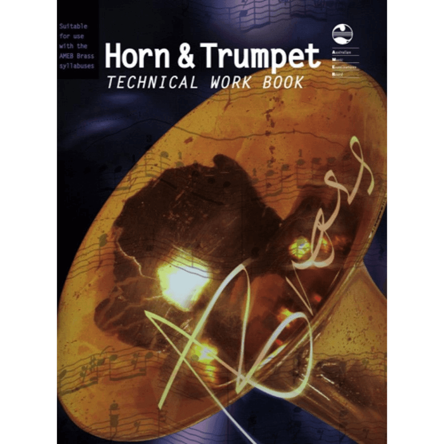 AMEB TRUMPET AND HORN TECHNICAL WORKBOOK - Print Music by AMEB at Muso's Stuff