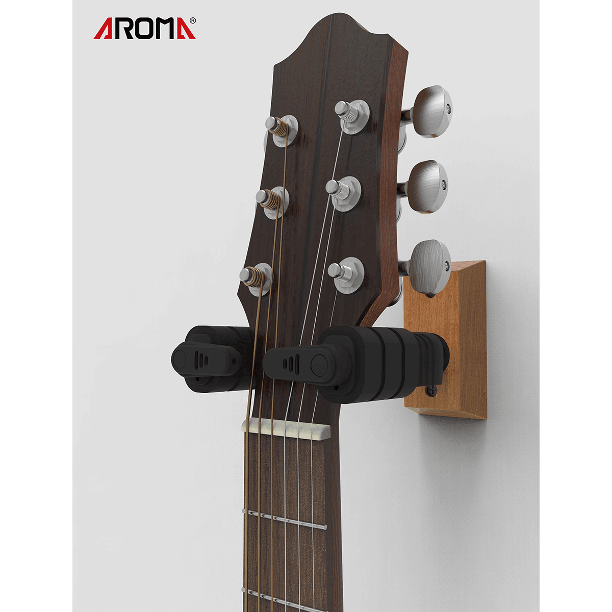 Aroma Wood Locking Guitar Hanger - Accessories by Aroma at Muso's Stuff