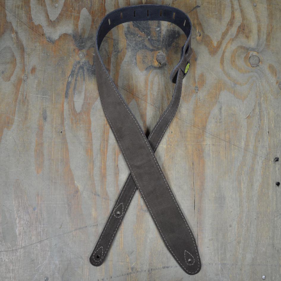 Brown Double Suede Guitar Strap - Straps by Colonial Leather at Muso's Stuff