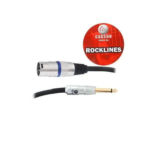 Carson 10 Ft Microphone/Audio Cable XLR (M) 1/4-Inch Jack Plug