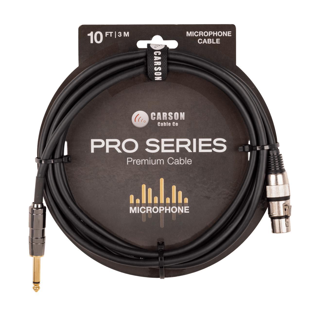 Carson Pro - 10 foot XLR to Jack Mic. Cable - Muso's Stuff