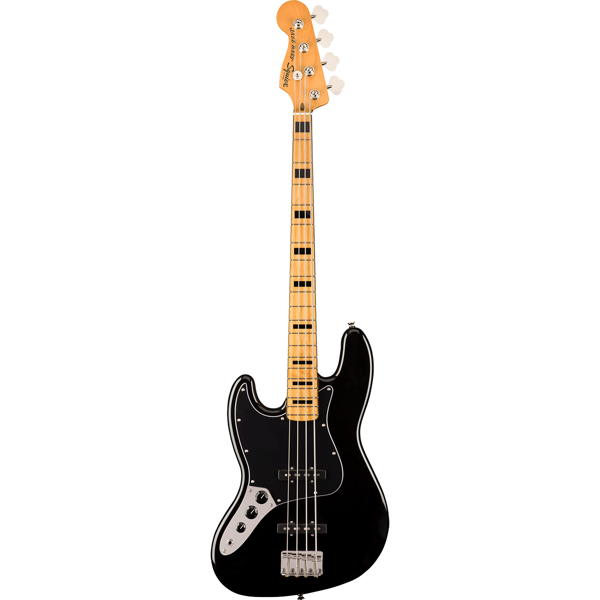 Classic Vibe 70S Jazz Bass Left-Handed Maple Fingerboard Black - Bass by Squier at Muso's Stuff