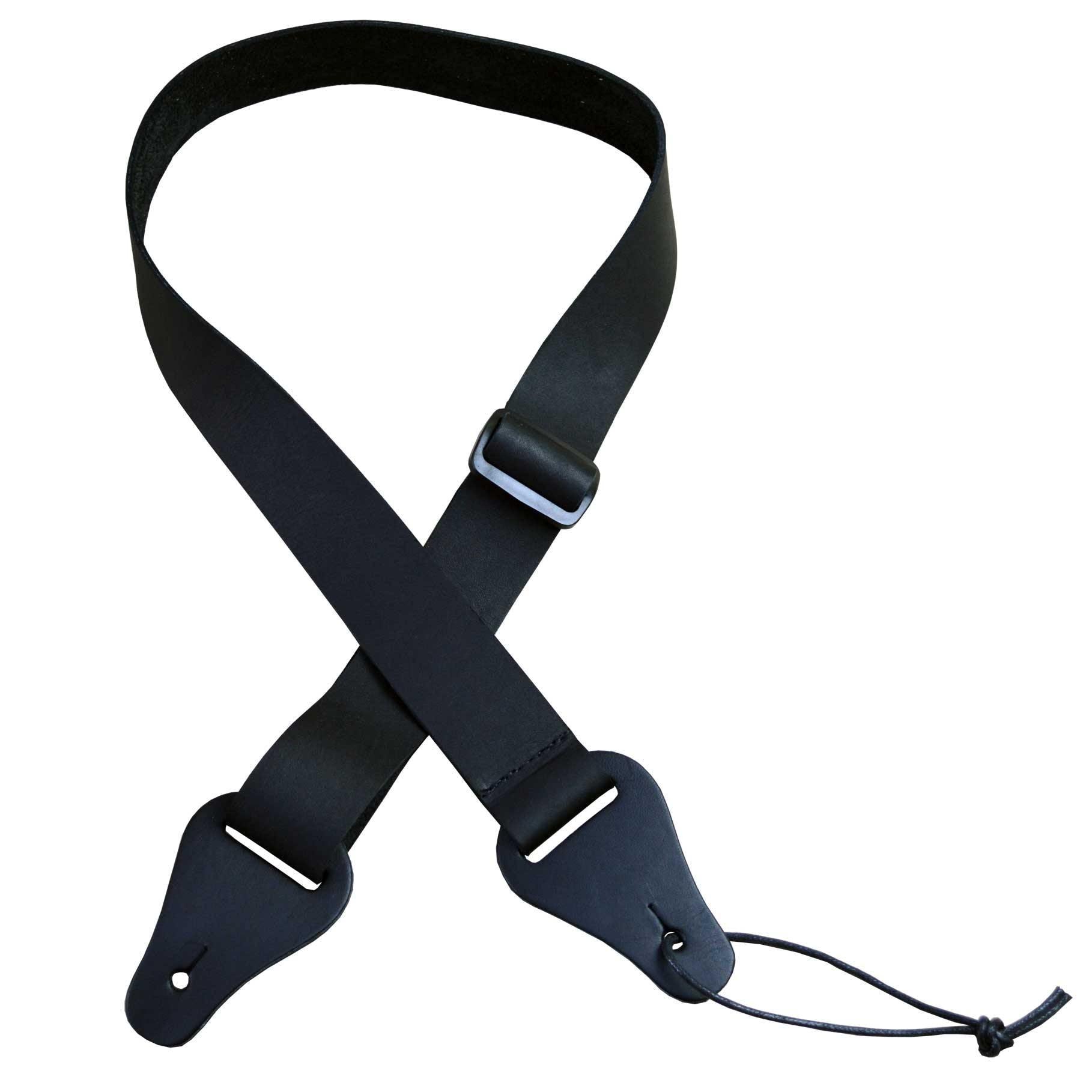 Colonial 40mm Black Leather Uke Strap - SASUKE-BK - Straps by Colonial Leather at Muso's Stuff