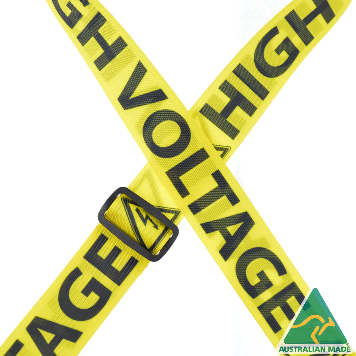 Colonial Leather High Voltage 50mm Printed Webbing Guitar Strap - HIGH