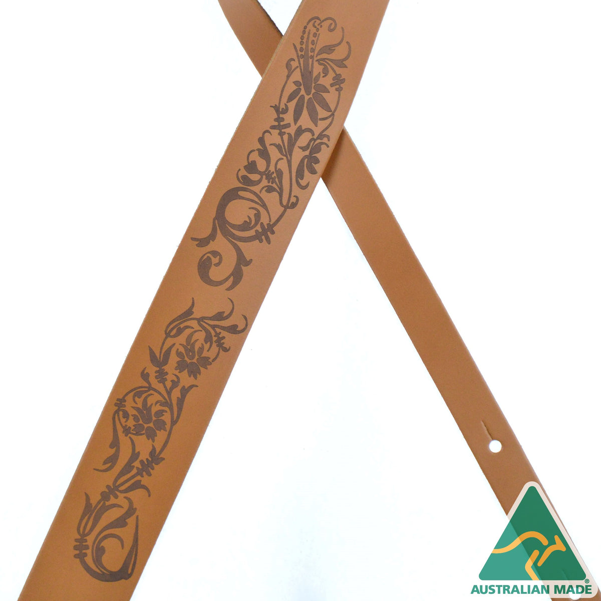 Colonial Leather Laser Etched Leather - Scroll Flower - LEPS-SCFLO