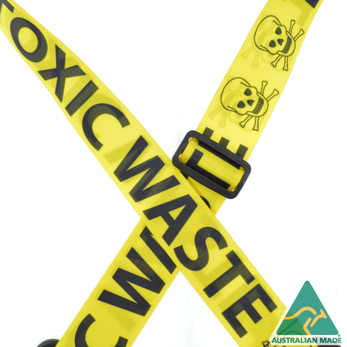 Colonial Leather Toxic Waster 50mm Printed Webbing Guitar Strap - TOXIC