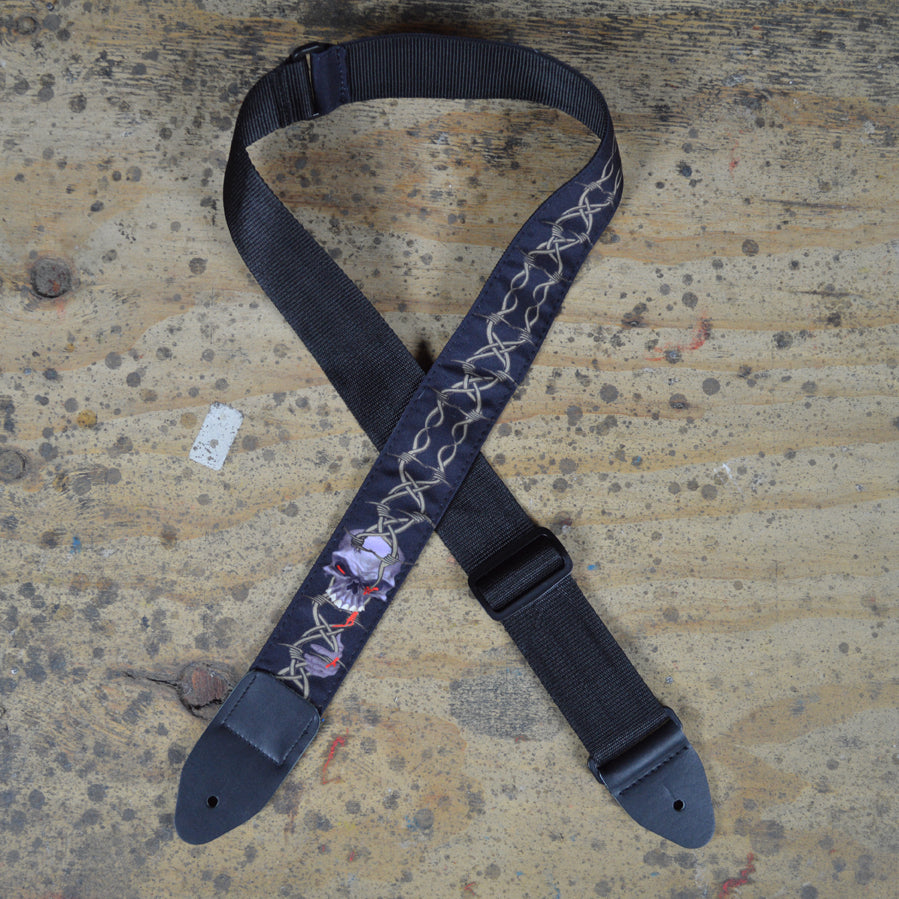 Colonial Leather Tattoo Guitar Strap Barb Wire - TSBARB