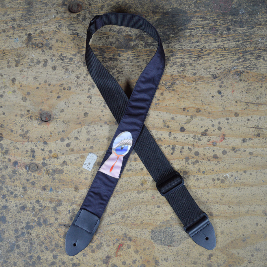 Colonial Leather Guitar Strap Key Hole - TSKEY