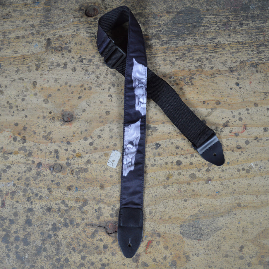 Colonial Leather Guitar Strap Mask Grey - TSMASGR