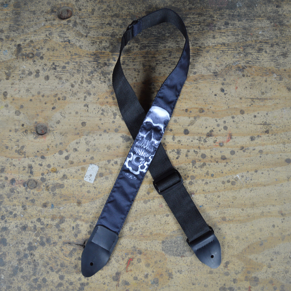 Colonial Leather Guitar Strap Skull And Eyeball - TSSKEY
