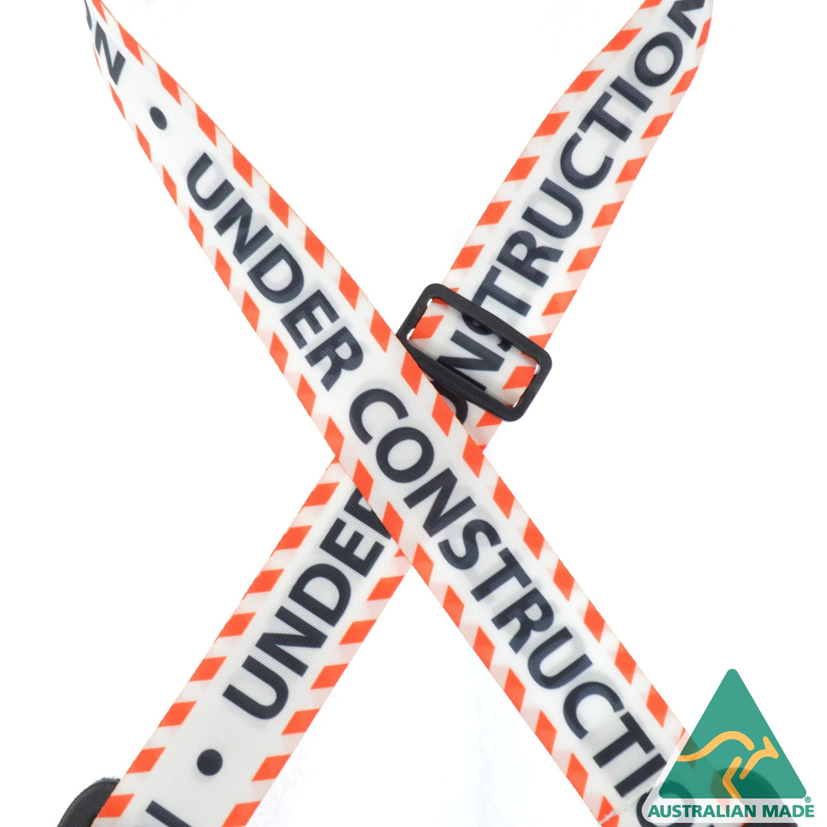 Colonial Leather Under Construction Direct Printed Web Strap - UNDCON