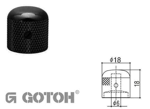 Control Knob Black - Guitars - Parts and Accessories by Gotoh at Muso's Stuff