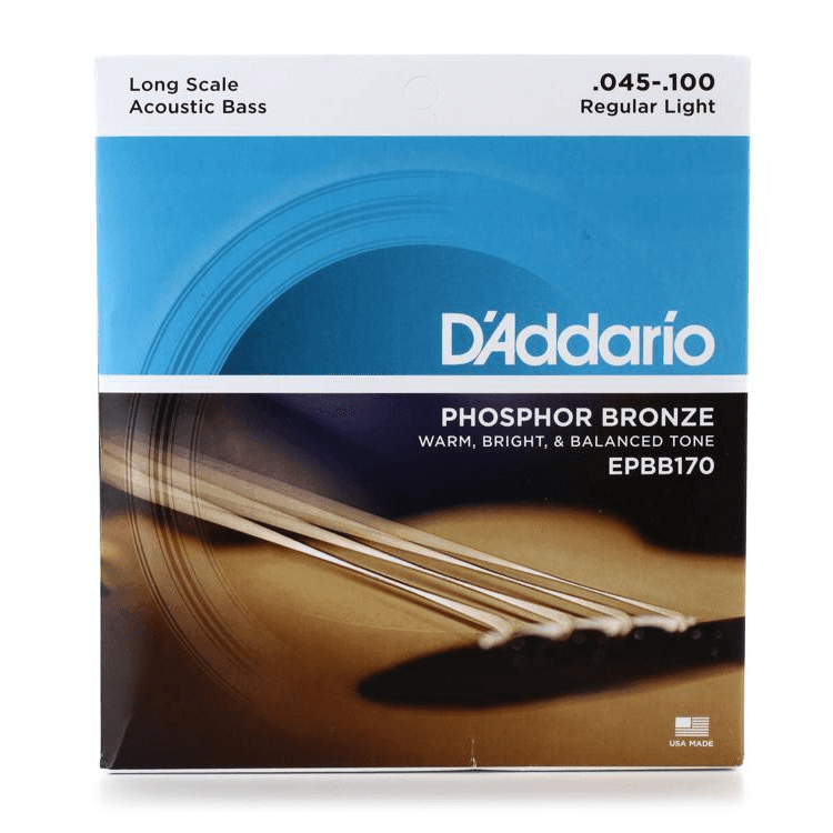 Daddario - Acoustic Bass Guitar Strings Set 45-100 Phosphor Bronze EPBB170 - Strings - Bass by DAddario at Muso's Stuff