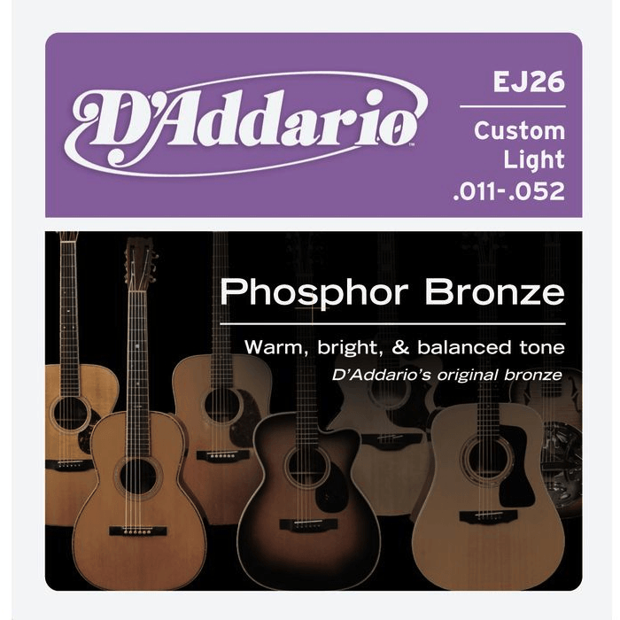 Daddario - EJ26 10-Pack Phosphor Bronze Set - Strings - Acoustic Guitar by DAddario at Muso's Stuff