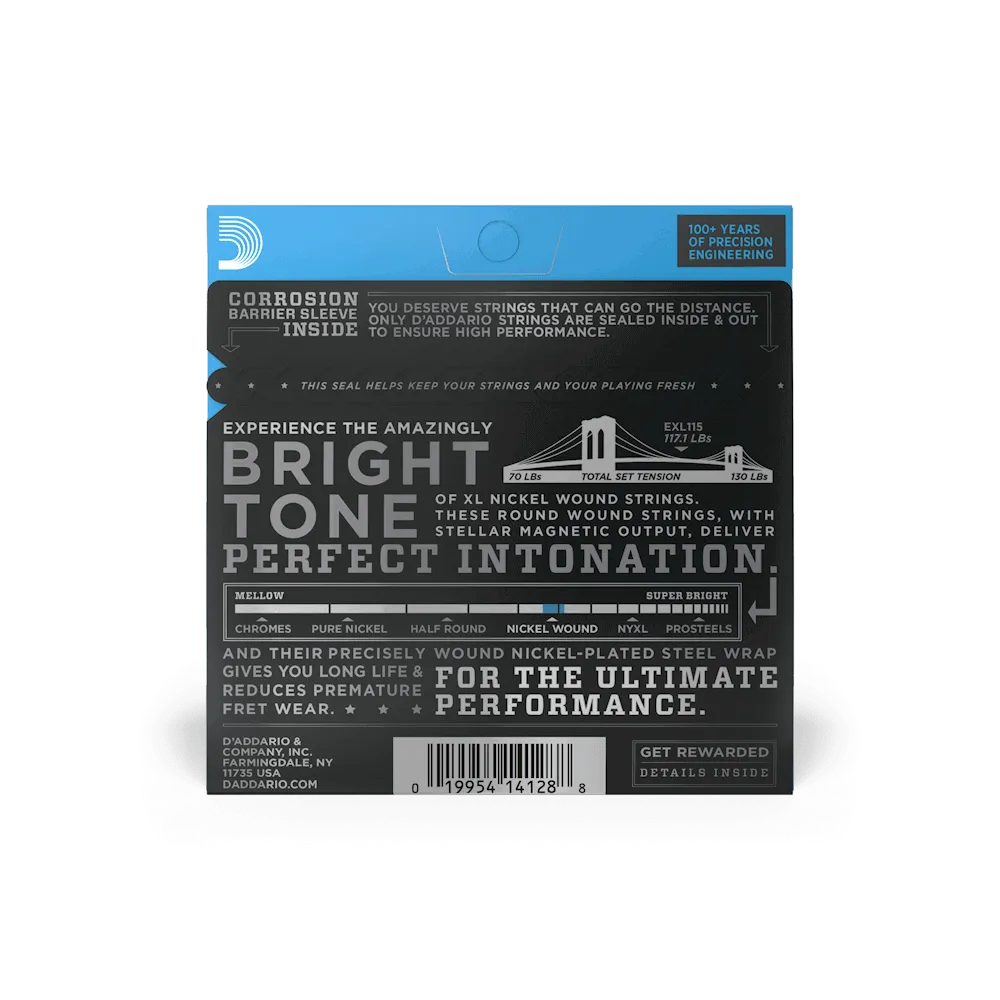 D'Addario EXL115 11–49 Electric Guitar Strings