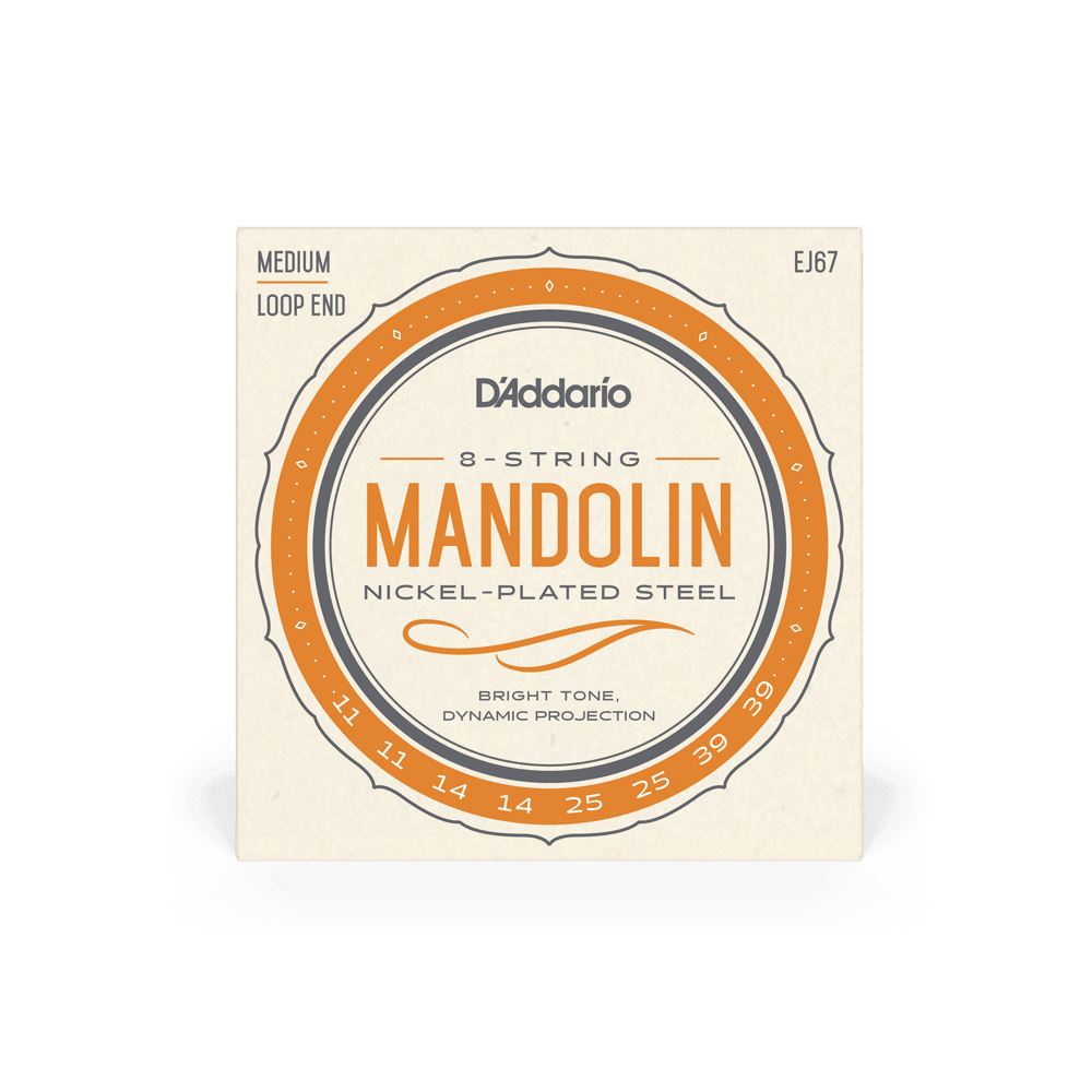 Daddario - Mandolin Strings Set 11/39 N/W Medium Ej67 - Strings - Mandolin by DAddario at Muso's Stuff