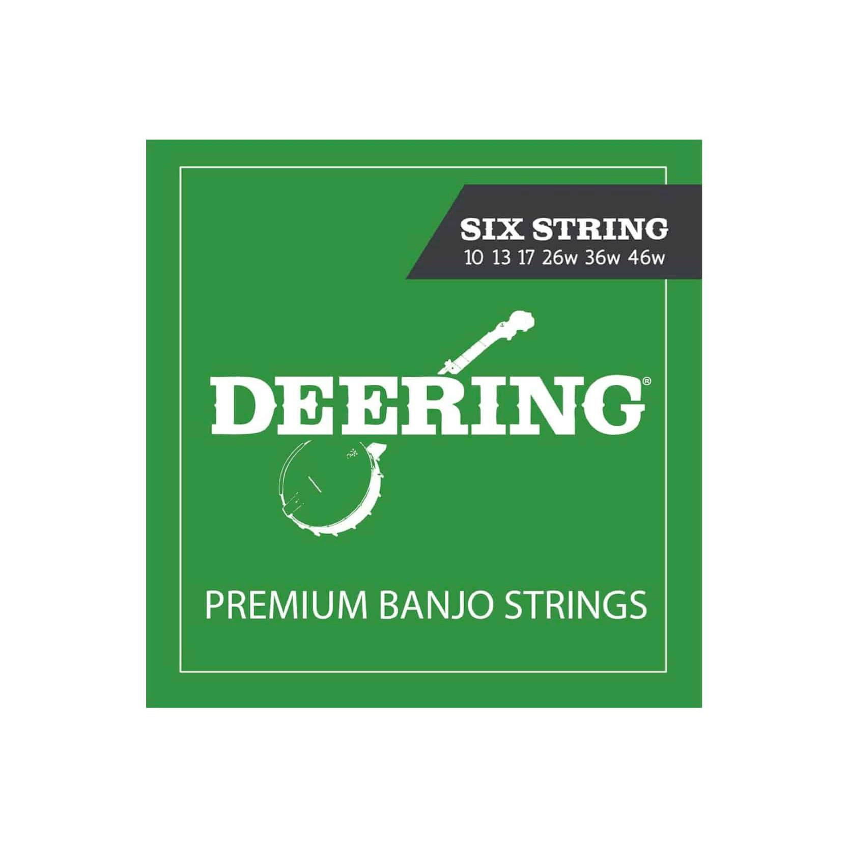Deering Banjo Strings - 6-Strings Set - 10 13 17 26W - Banjos by Deering at Muso's Stuff