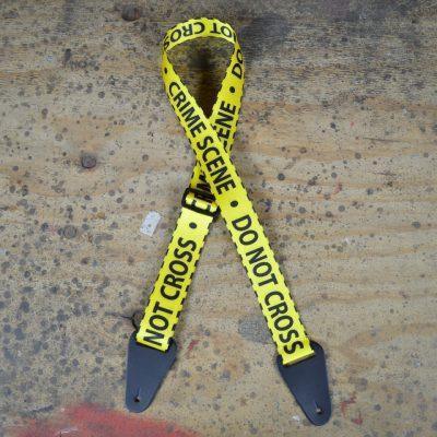 Do Not Cross Printed Webbing Guitar Strap - Straps by Colonial Leather at Muso's Stuff