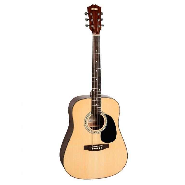 Dreadnought Acoustic - Natural - Guitars - Acoustic by Redding at Muso's Stuff
