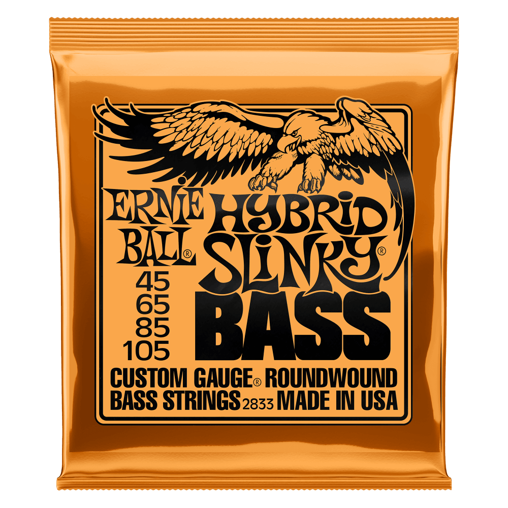 Ernie Ball - Bass Guitar Strings Set 45/105 Hybrid Slinky Orange - Muso's Stuff