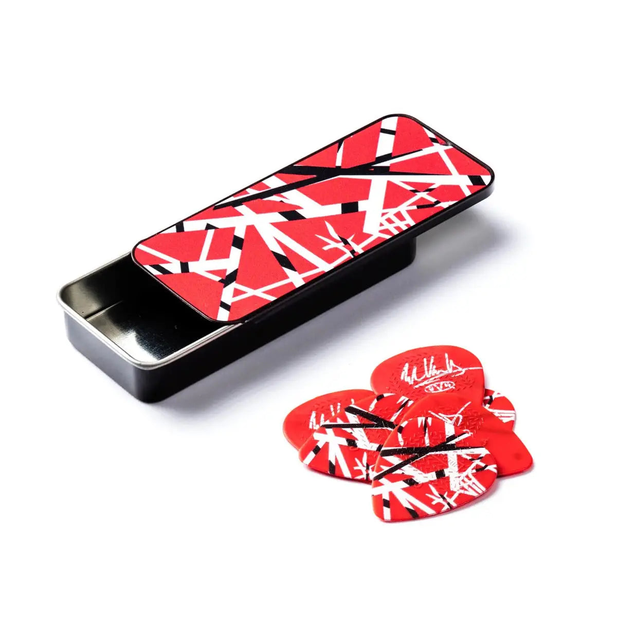 EVH Pick Tin-Frankenstein Red