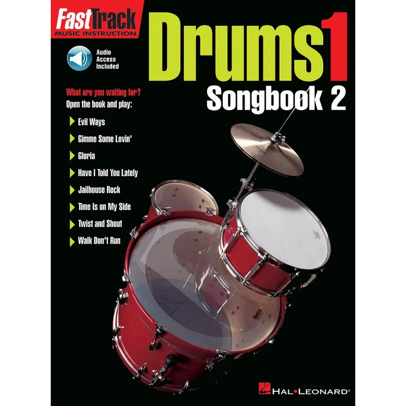Hal Leonard Fasttrack Drums Songbook 2 Level 1