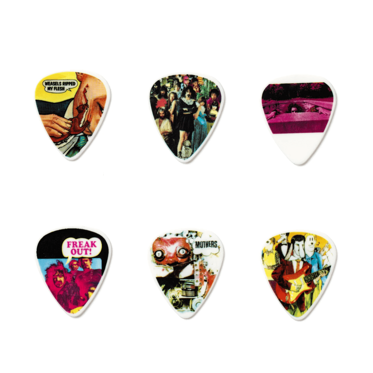 Frank Zappa Pick Tin Yellow Medium - Guitars - Picks by Jim Dunlop at Muso's Stuff