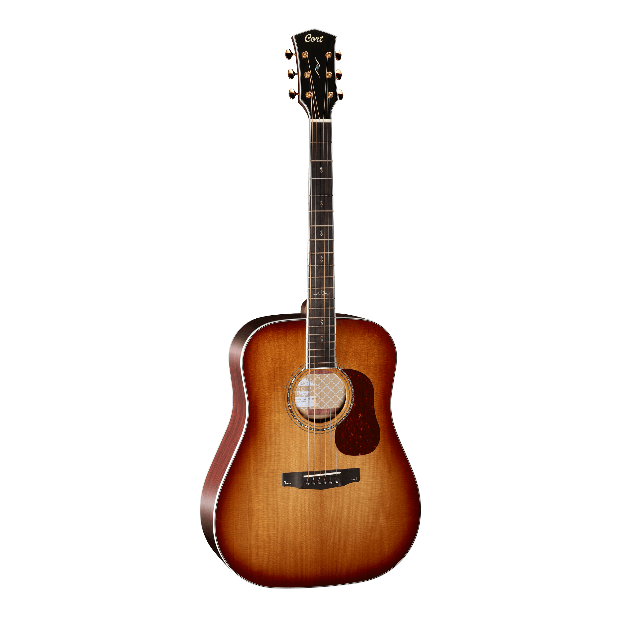 Gold D8 LB Dreadnought Guitar Gloss With Soft Case - Guitars - Acoustic by Cort at Muso's Stuff