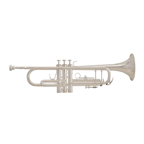 Grassi 210AG Silver Plated Bb Trumpet - Orchestral - Brass Section by Grassi at Muso's Stuff