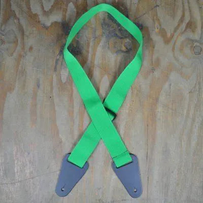 Colonial Leather Lime Green Webbing Guitar Strap
