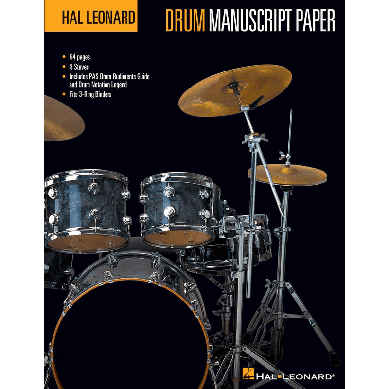 Hal Leonard Drum Manuscript Paper - Print Music by Hal Leonard at Muso's Stuff