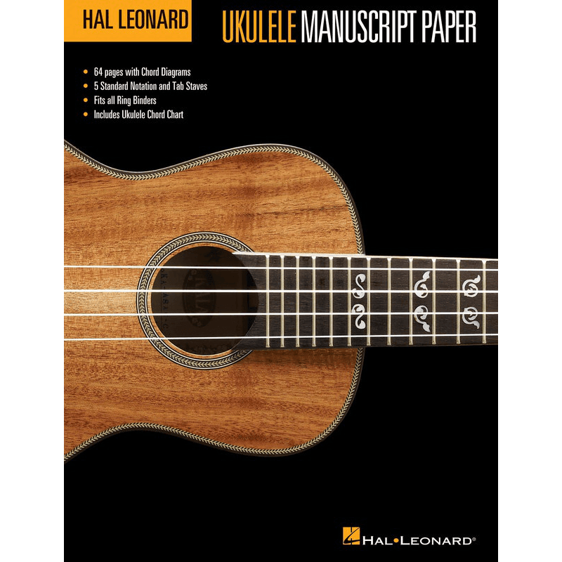 Hal Leonard Ukulele Manuscript Paper - Print Music by Hal Leonard at Muso's Stuff