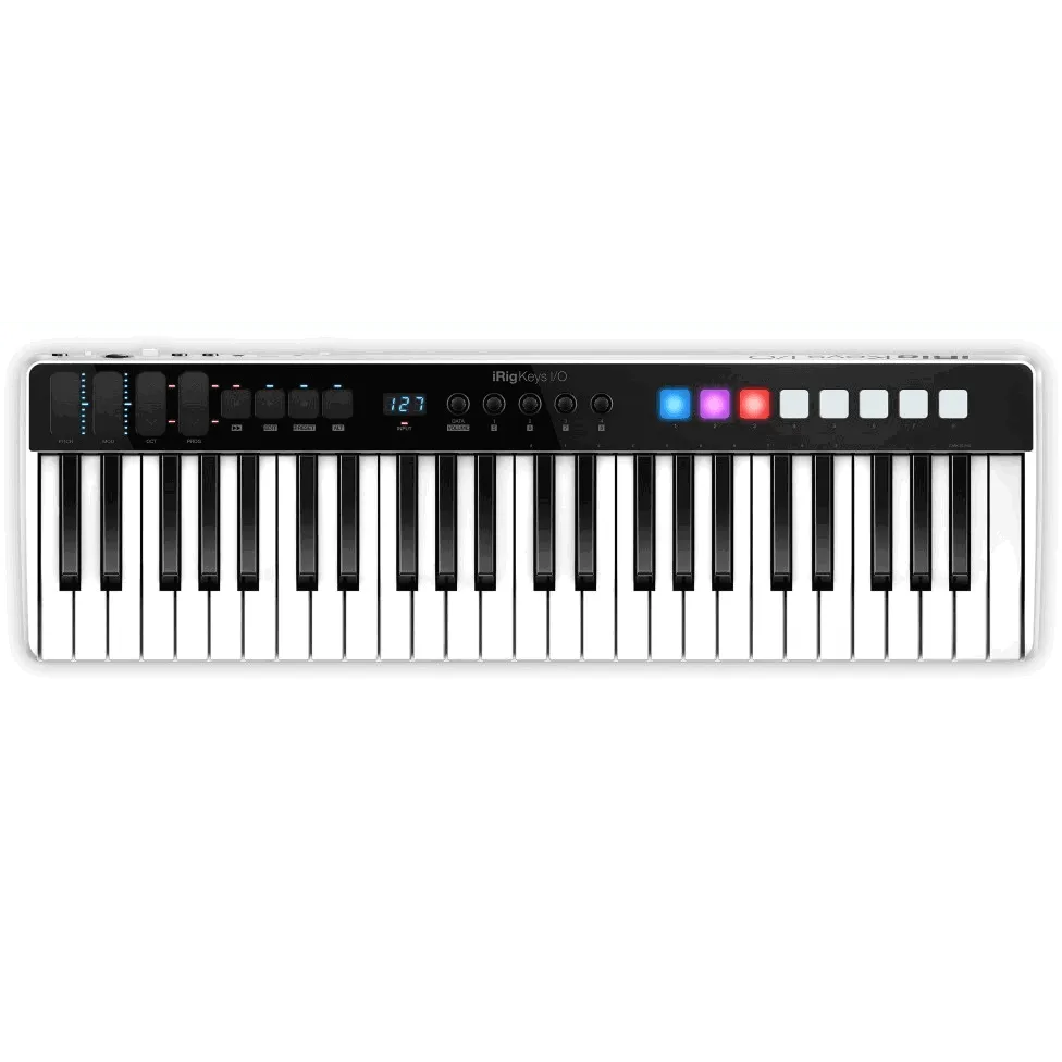 iRig Keys IO 49 Keyboard Controller Plus Audio Interface For IO-Live & Recording - Interfaces-IK Multimedia-Muso's Stuff 