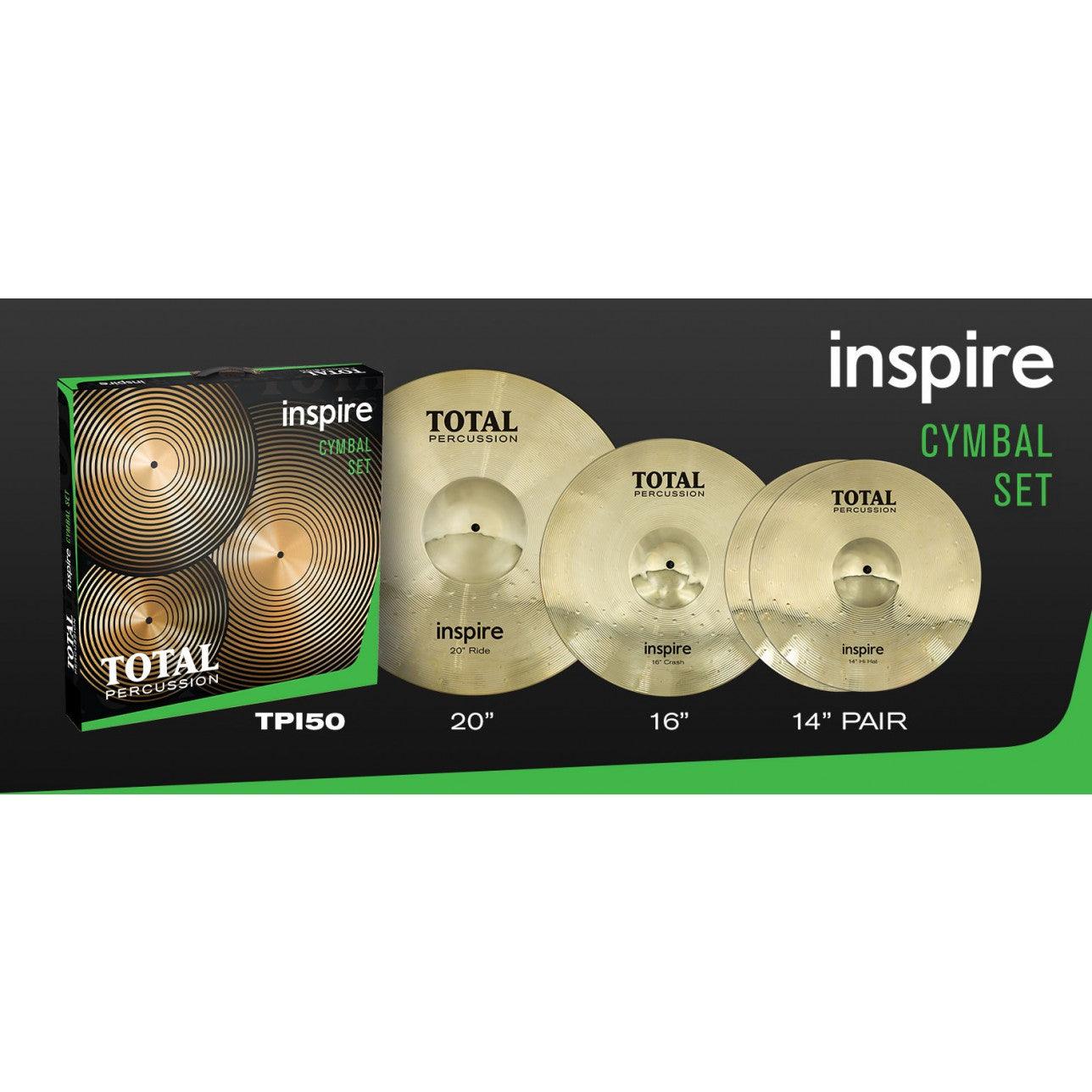 Inspire Cymbal Pack 14-16-20 - Drums & Percussion - Cymbals by Total Percussion at Muso's Stuff