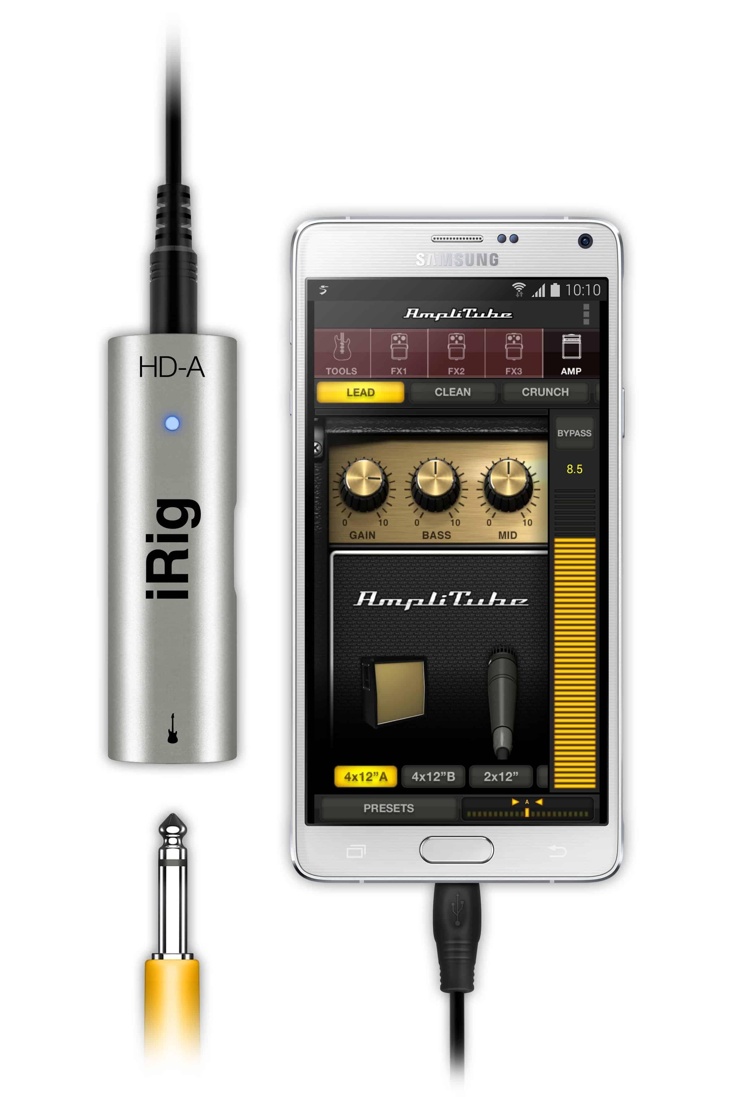 iRig HD-A High Quality Digital Guitar Interface for Android & PC - Live & Recording - Interfaces by IK Multimedia at Muso's Stuff