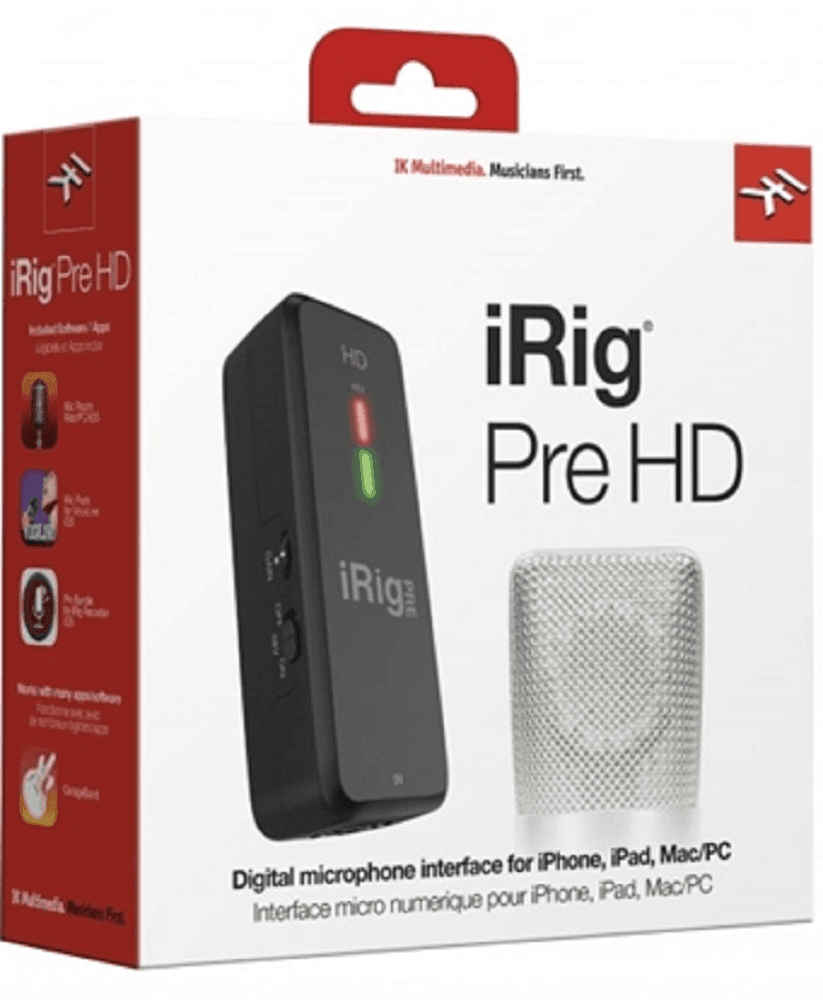 iRig Pre HD Microphone Interface/Preamp IOS - Live & Recording - Interfaces by IK Multimedia at Muso's Stuff