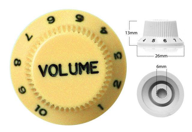 Japanese Volume Knob Cream - Guitars - Parts and Accessories by AMS at Muso's Stuff