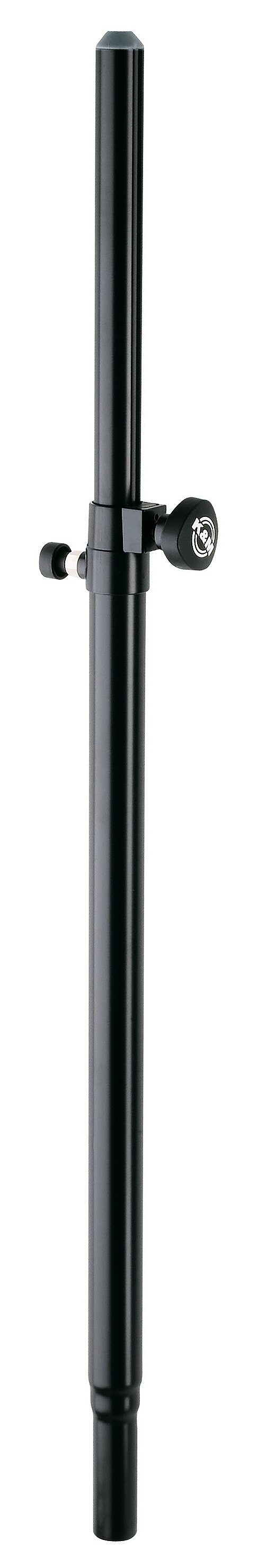 K&M 21336 adjustable steel speaker distance rod in black