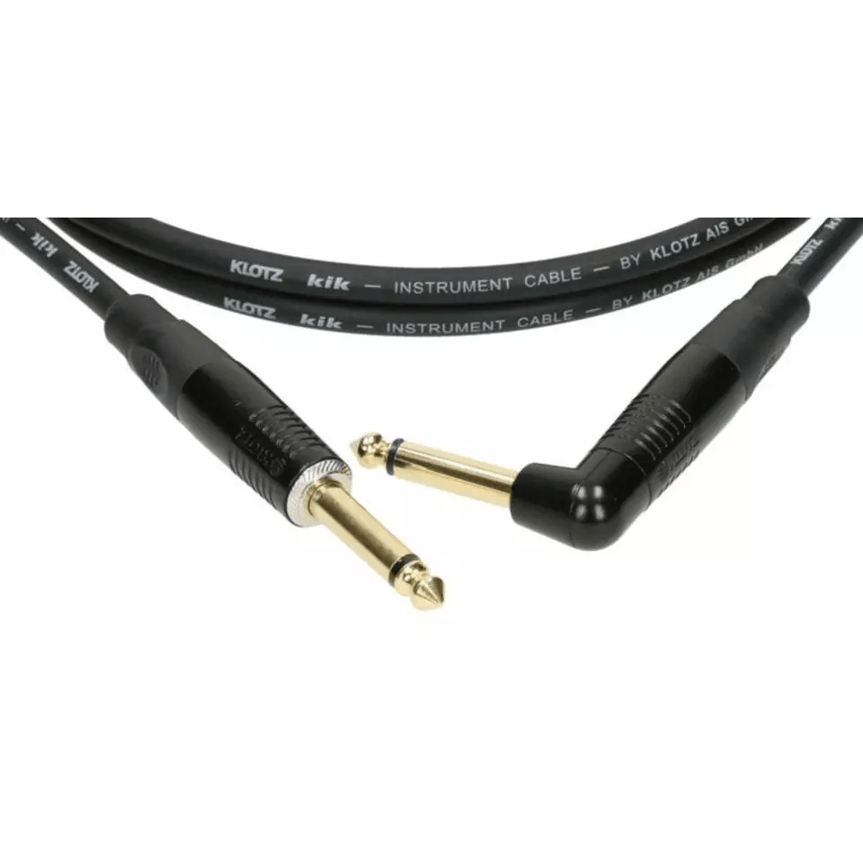 Klotz Kik Guitar Cable 6M Black Gold - Accessories - Cables & Adaptors by Klotz at Muso's Stuff