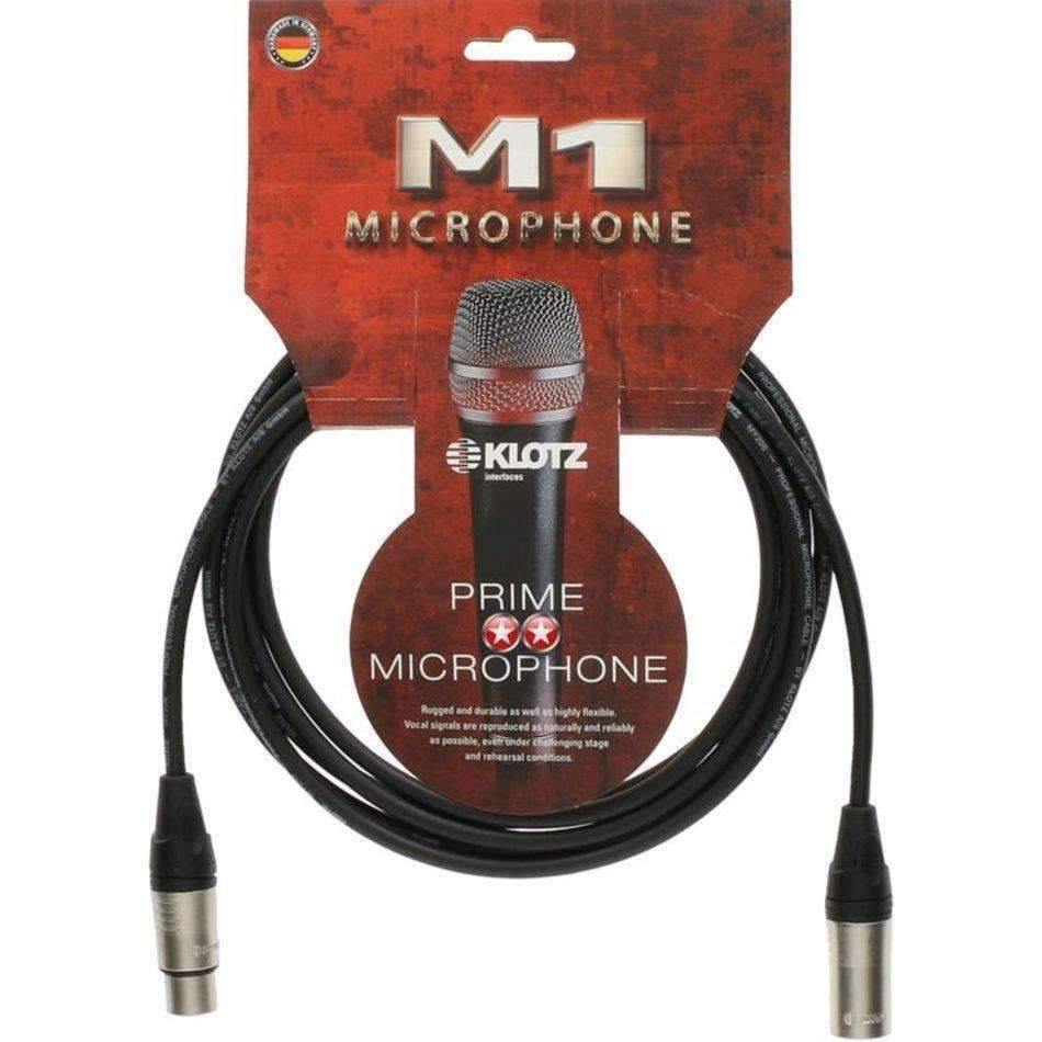 Klotz M1 Microphone 3M Male XLR F/M - Klotz Connectors - Accessories - Cables & Adaptors by Klotz at Muso's Stuff