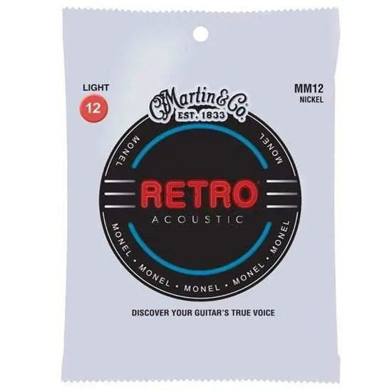 Martin MM12 Retro 12–54 Monel Acoustic Guitar Strings