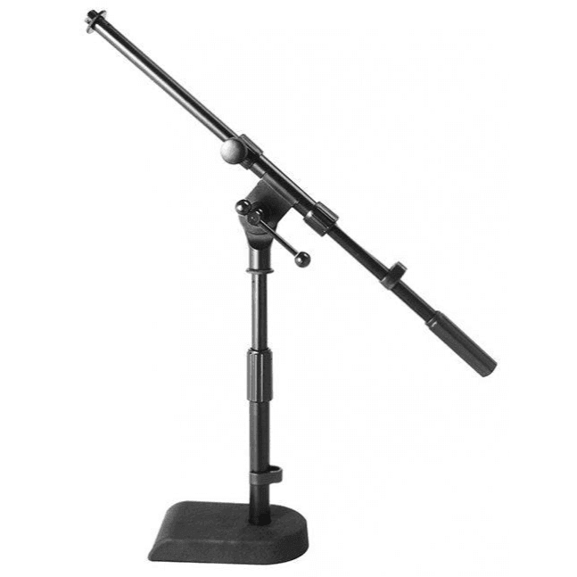 Microphone Boom Stand Small Black Height Adj 8-14 Inch - Live & Recording by On Stage at Muso's Stuff
