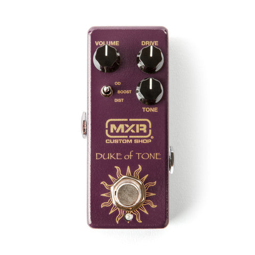 MXR CSP039 Duke of Tone overdrive pedal, top view