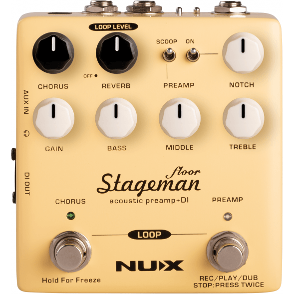 NU-X Stageman Floor Acoustic Preamp/DI - Guitars - Acoustic - Amplifiers by NU-X at Muso's Stuff