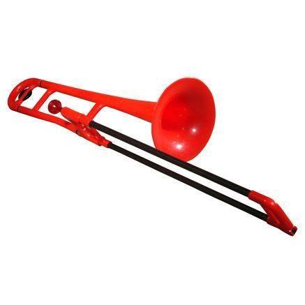 PBONE Plastic Trombone Red - Orchestral - Brass Section by Jiggs at Muso's Stuff